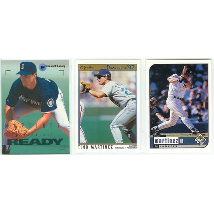 Tino Martinez 7x card lot
