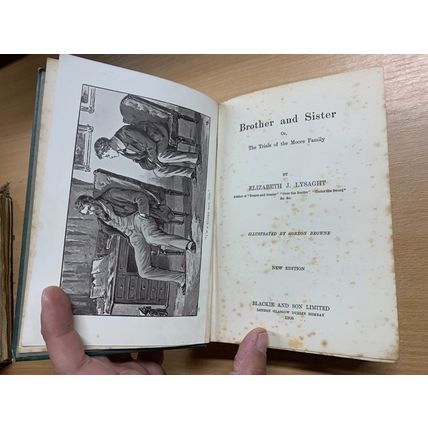RARE* 1908 ELIZABETH J LYSAGHT "BROTHER AND SISTER" FICTION ANTIQUE BOOK (P4)
