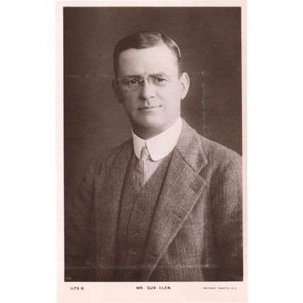 Gus Elen Comedian Old Cockney Singer Rotary Rare Postcard