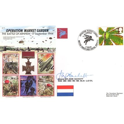 General John Hackett Operation Market Garden WW2 Military Hand Signed FDC