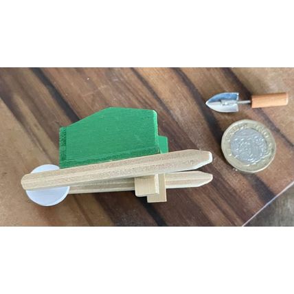 Wheelbarrow & Trowel for a Dollshouse