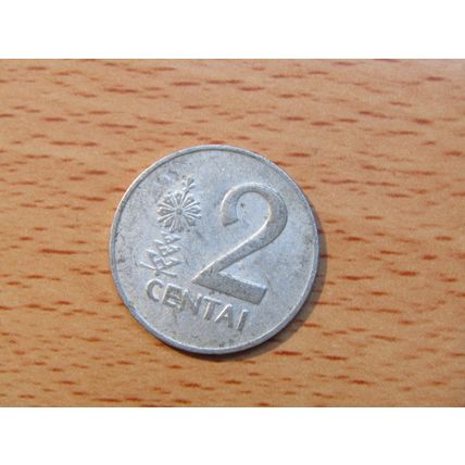 Lithuania 1991 2 Centai Coin
