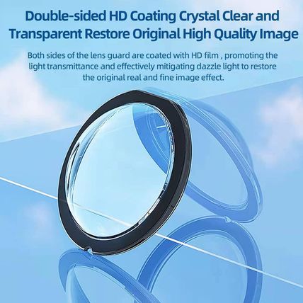 Aluminum Frame Cage Sticky Lens Guard Set Screen Protector for Insta360 X3 X 3 A