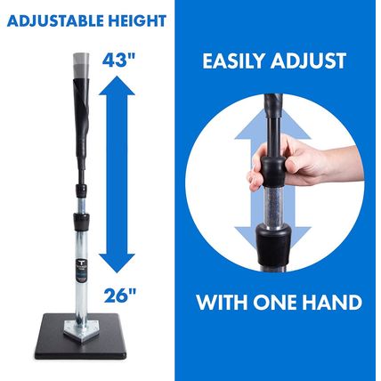 Tanner Tee the Original Batting Tee – Adjustable Pro Hitting Tee for Baseball &