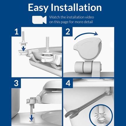 Bemis Classic Colors Slow Close Toilet Seat, Easy Clean Hinges and Durable Plast