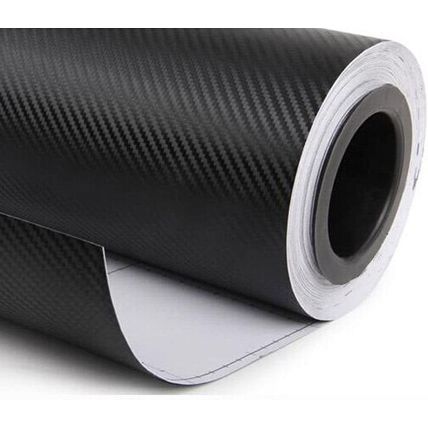 DIYAH 3D Black Carbon Fiber Film Twill Weave Vinyl Sheet Roll Wrap DIY Decals (1