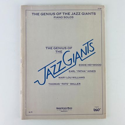The Genius of Jazz Giants: Piano Solos Sheet Music Book 1 Paperback