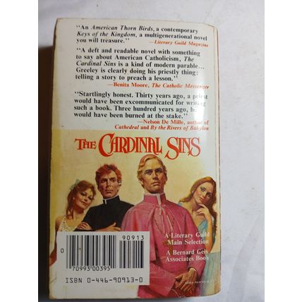 the Cardinal Sins andrew m. greeley paperback good
