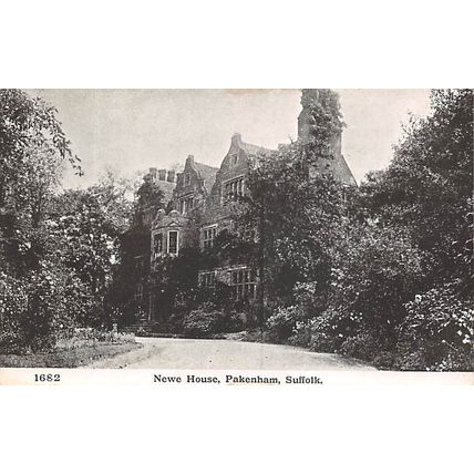 Newe House, Pakenham, Suffolk : Pawsey printed postcard 1682