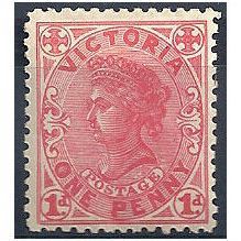 Victoria 1901 SG385 1d Rose Mounted Mint