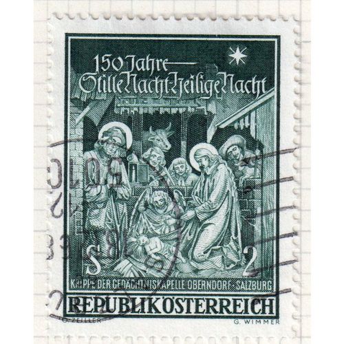 1968 AUSTRIA sg1535 2s SLATE-GREEN FINE USED (GAP1)