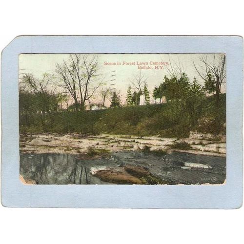 New York Buffalo Scene In Forest lawn Cemetery ny_box4X1~2674