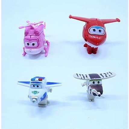 Cute 8pcs Super Wings With Movable Parts Cake Topper Disney Toy Play Figures - U