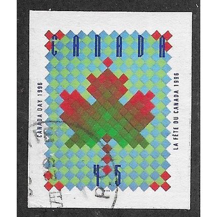 CAN 1996 45c (S/A) 'CANADA DAY -MAPLE LEAF' FINE USED (EBID71-359)