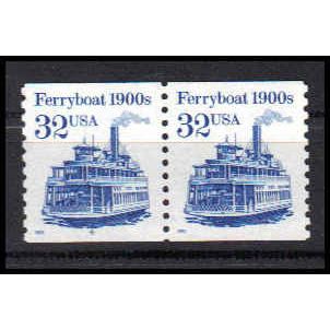 2466 32c Ferryboat Very Fine MNH LGG CNP Left 4 PA1173