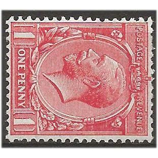 1924 SG419a 1d Scarlet Wmk Block Cypher SIDEWAYS L Mounted Mint ....