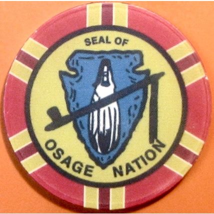 Osage. $5 Casino Chip. Bartlesville, OK. W97.