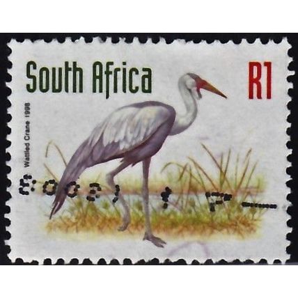 South Africa, 1998 R1 Wattled Crane, SG 1022 (Scott #1031), used