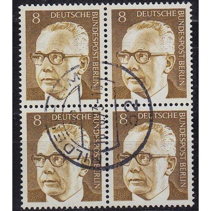 GERMANY BERLIN [1970] MiNr 0360 4er ( O/used ) [01] Heinemann