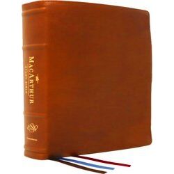Esv, Mac Arthur Study Bible, 2Nd Edition, Premium Goatskin Leather, Brown, Premi