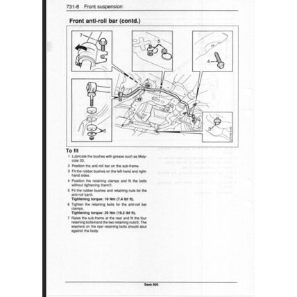 Saab 900 Suspension And Wheels Workshop Manual 1994 199320947 Reprint