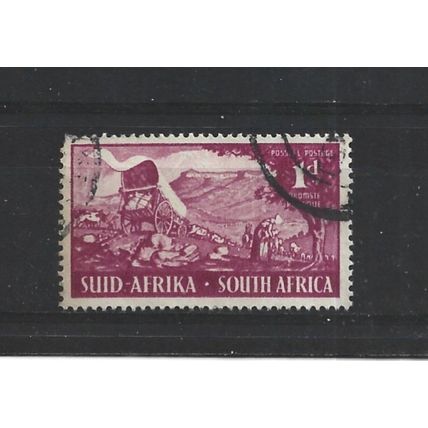 SouthAfrica.SG131 1d Wagons approaching Bingham's Berg.Fine Used.Aug25b