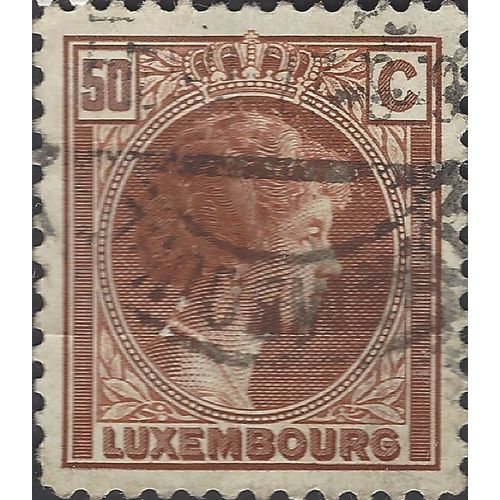 LUXEMBURG, Grand Duchess Charlotte, brown 1926, 50c, #2