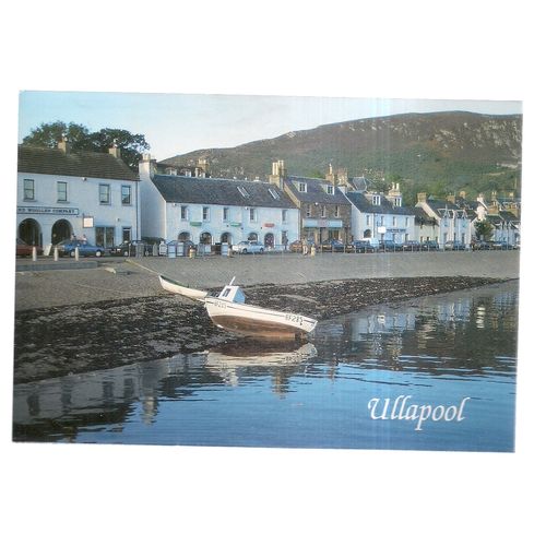 SHORE STREET, ULLAPOOL,WESTERN ROSS, SCOTLAND unused postcard Ann Baxter =