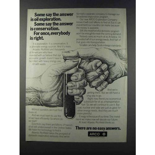 1981 ARCO Oil Ad - Everybody is Right