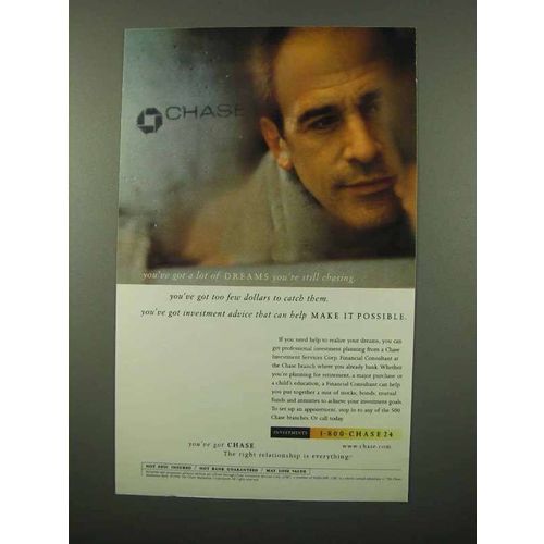1997 Chase Bank Ad - You've Got a Lot of Dreams