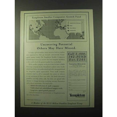1996 Templeton Smaller Companies Growth Fund Ad