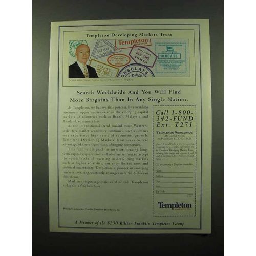 1996 Templeton Developing Markets Trust Ad