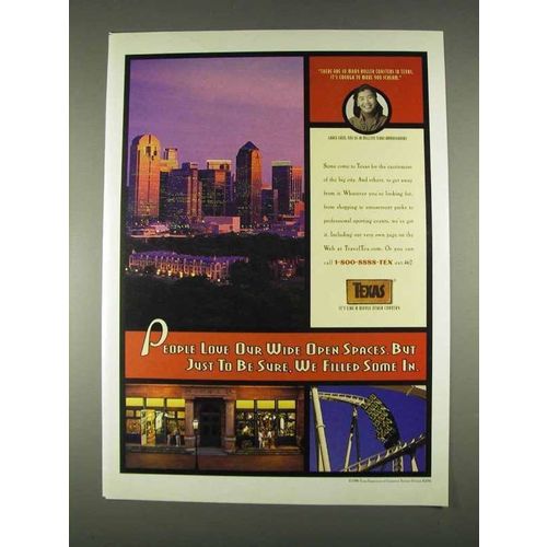 1996 Texas Tourism Ad - Love Our Wide Open Spaces