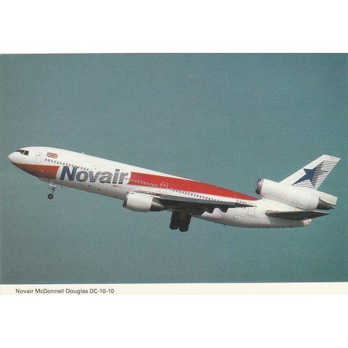 Novair Douglas DC10 10 Aircraft Postcard (A21083)