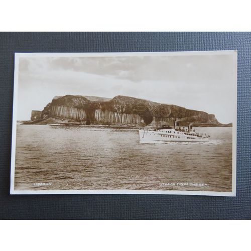 Staffa From The Air, Scottish Islands Postcard