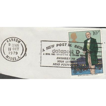 1979 Death Centenary of Sir Rowland Hill. 10p Val Fine Used. New Postal Service