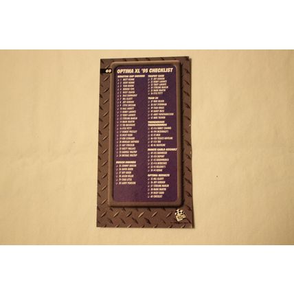 1995 Press Pass OPTIMA XL Base SET of 60 Cards