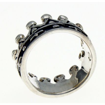 Wide Tiara Queen King Royal Crown Band Ring New Real Solid 925 Sterling Silver