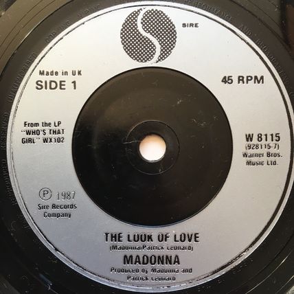 MADONNA - THE LOOK OF LOVE (UK 7" VINYL, 1987)