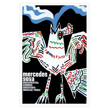 Movie Poster for film"MERCEDES Sosa"Argentina art.Musical Singing Bird.Decor