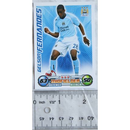 2008/09 Topps Match Attax Trading Card - Gelson Fernandes, Manchester City