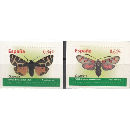España 2010 Michel 4475 - 4476 Neuf ** Cote (2010) 2.00 € Papillons