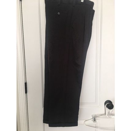 George Men's Casual Dress Pants Pockets Zip Size 34 Regular Black