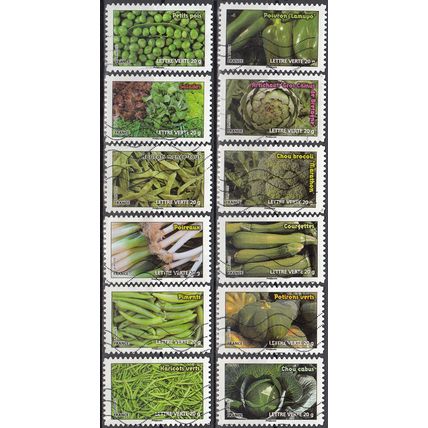 France 2012 Yvert A739 - A750 O Cote (2015) 6.60 € Légumes