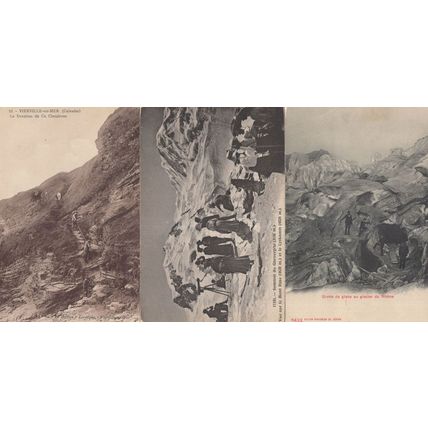 Vierville Sur Mer Mountain Climbing 3x French Old Postcard s