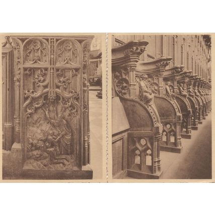 Louvain Eglise Ste Gertrude Belgium 2x Old Postcard s