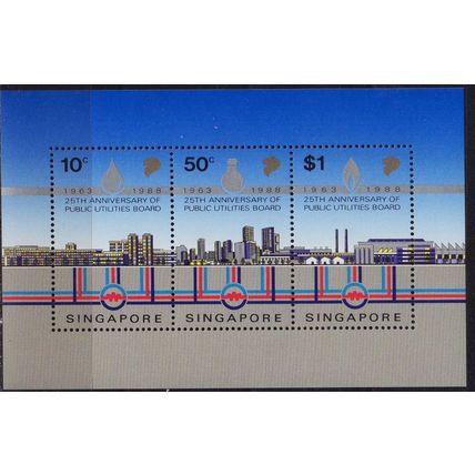 SINGAPUR SINGAPORE [1988] MiNr 0557-59 Block 21 ( **/mnh )