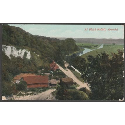 At Black Rabbit, Arundel, Sussex, 1911 - Valentine's Postcard