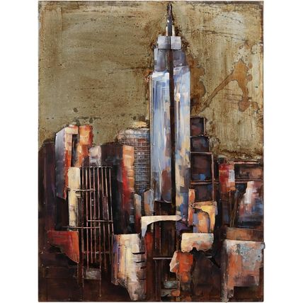 Empire Art Direct "The Empire State Building" Mixed Media Wall Art-40 x 30x 2.8"