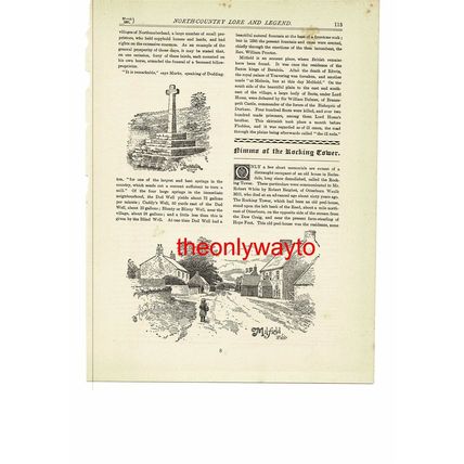 Milfield, Near Wooler, Northumberland, Book Illustration (Print), 1891